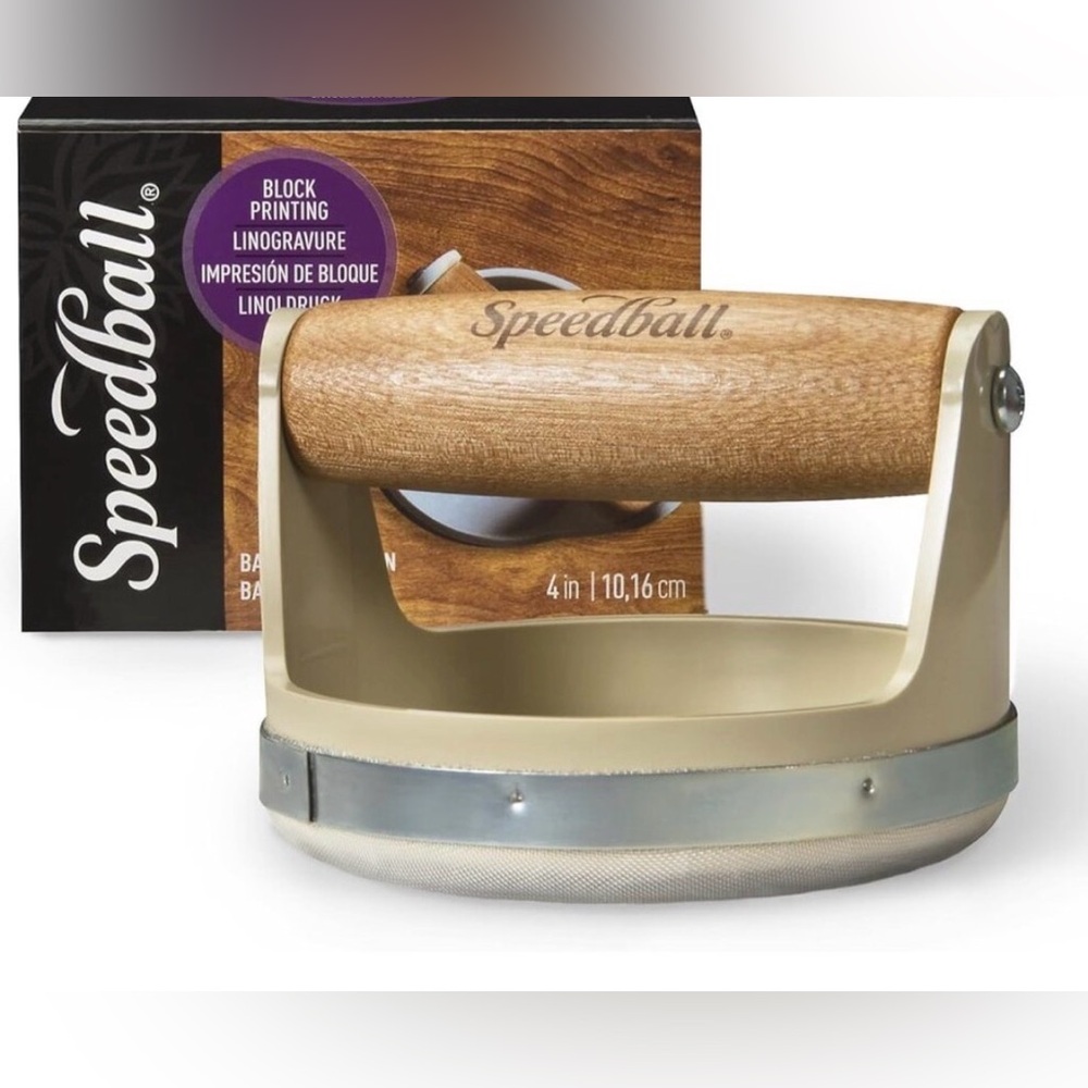 Speedball Beige and Wood Baren used